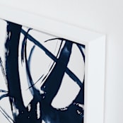 "Quietly Alive" - Art Print in Night by Roann Mathias - Frame Close-up