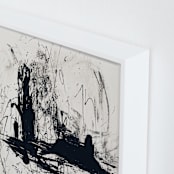 "Tour de Force II" - Art Print in Black and White by Carmen Guedez - Frame Close-up