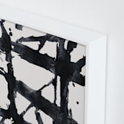 "Ink Bridges" - Art Print in Midnight Black by Afton Harding - Frame Close-up