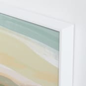 "Hills from Home" - Art Print in Pasture Green by Inkblot Design - Frame Close-up