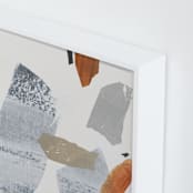 "It Caused a Ripple" - Art Print in Weathered Orange by Jennifer Daily - Frame Close-up