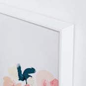 "January Botanical Abstract Print" - Art Print in Blush by Caryn Owen - Frame Close-up