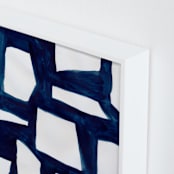 "Urban Spaces" - Art Print in Indigo Blue by flvx studio - Frame Close-up