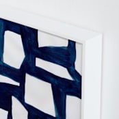 "Urban Spaces" - Art Print in Indigo Blue by flvx studio - Frame Close-up