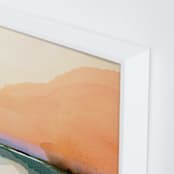 "Orange Sunset Scenery 2" - Art Print in Orange by Shina Choi - Frame Close-up