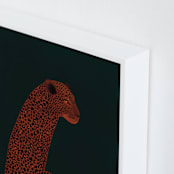 "Watch Out" - Art Print in Forest by Megan Zang - Frame Close-up