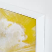 "Western Dawn" - Art Print in Cadmium Yellow by Stephanie Goos Johnson - Frame Close-up