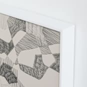 "Crossing Land II" - Art Print in Graphite Grey by Catilustre - Frame Close-up
