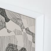 "Crossing Land I" - Art Print in Graphite Grey by Catilustre - Frame Close-up