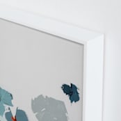"Blue Garden Diptych I" - Art Print in Royal Blue by Caryn Owen - Frame Close-up