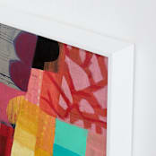 "Bloom" - Art Print in Coral by Poppy Dodge - Frame Close-up