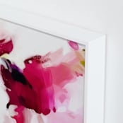 "By the window I" - Art Print in Shades of Pink by Parima Studio - Frame Close-up