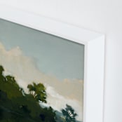 "Tranquil Waters I" - Art Print in Lake by Stephanie Goos Johnson - Frame Close-up