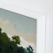 "Tranquil Waters I" - Art Print in Lake by Stephanie Goos Johnson - Frame Close-up