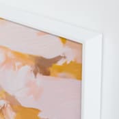 "Marigolds No.2" - Art Print in Marigold Orange by Parima Studio - Frame Close-up