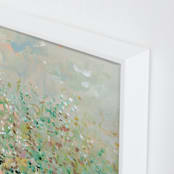 "English Garden I" - Art Print in Evergreen by Lindsay Megahed - Frame Close-up