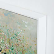 "English Garden I" - Art Print in Evergreen by Lindsay Megahed - Frame Close-up