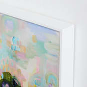 "Let's Play II" - Art Print in mint robins egg by Synnöve Seidman - Frame Close-up