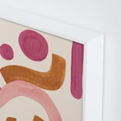 "Stories II" - Art Print in peach by Catilustre - Frame Close-up