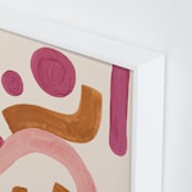 "Stories II" - Art Print in peach by Catilustre - Frame Close-up