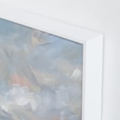 "Living Skies" - Art Print in Sky Blue by Nicole Walsh - Frame Close-up