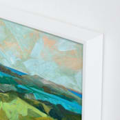 "Shore Thing" - Art Print in Sea Green by Jess Franks - Frame Close-up