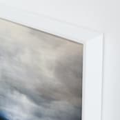 "Rain and Light" - Art Print in Rain Blue by Brian Sostrom - Frame Close-up
