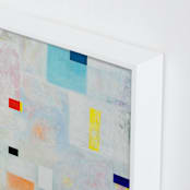"Rhythm of Color" - Art Print in Multi-Colored by Elle Youm - Frame Close-up