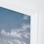 "First Bright" - Art Print in Perfect Day Blue by Stephanie Goos Johnson - Frame Close-up