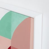 "Your Smile Tastes like Sunshine 1" - Art Print in Sunshine Pink by Christina Flowers - Frame Close-up