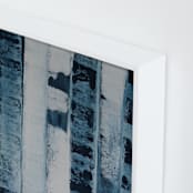 "Blue Encounter" - Art Print in Bold Blue by Colleen Ehrlich - Frame Close-up