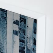 "Blue Encounter" - Art Print in Bold Blue by Colleen Ehrlich - Frame Close-up