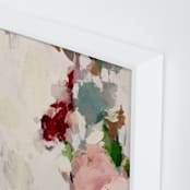 "Flower Market II" - Art Print in Rose by Wendy Keller - Frame Close-up