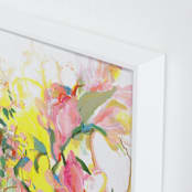 "Zesty" - Art Print in Sunshine Yellow by Sonal Nathwani - Frame Close-up