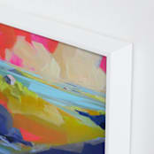 "Gone Coastal" - Art Print in Deep Blue by Jess Franks - Frame Close-up