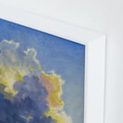 "A Better Day" - Art Print in Thunder Blue by Stephanie Goos Johnson - Frame Close-up