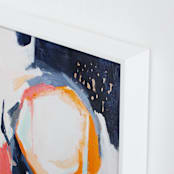 "Light in dark" - Art Print in gold fever orange by Jihye Back Kim - Frame Close-up