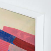 "Tomales Road: Dusk" - Art Print in Bubble Gum Pink by Poppy Dodge - Frame Close-up