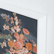 "Sitting Pretty I" - Art Print in Grey by Jennifer Allevato - Frame Close-up