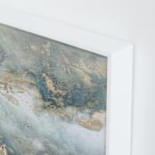 "Luminous Smoke No. 2" - Art Print in Sage & Gold by Julia Contacessi - Frame Close-up