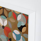"Prime Oval" - Art Print in Tan by Lauren Enjeti - Frame Close-up