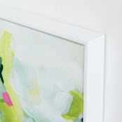 "Playful" - Art Print in Emerald by Melanie Severin - Frame Close-up