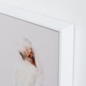 "The Figure" - Art Print in Neutral by Lori Wemple - Frame Close-up