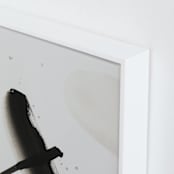 "Playful inks" - Art Print in black and white by Svitlana Martynjuk - Frame Close-up
