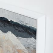 "Mountain Movements" - Art Print in Deep Teal by Kristen Franklin - Frame Close-up