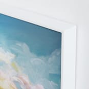 "Summer Winds" - Art Print in Golden Yellow by Emily Jeffords - Frame Close-up