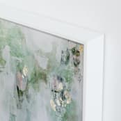 "Leaf It Alone" - Art Print in Sage Green by Christine Olmstead - Frame Close-up
