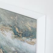 "Luminous Smoke No. 2" - Art Print in Sage & Gold by Julia Contacessi - Frame Close-up