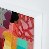 "Bloom" - Art Print in Coral by Poppy Dodge - Frame Close-up