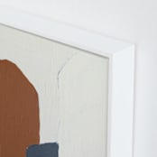 "Terrazzo" - Art Print in Rust by Kara Schlabaugh - Frame Close-up
